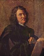 Nicolas Poussin Selbstportrat des Kunstlers oil painting